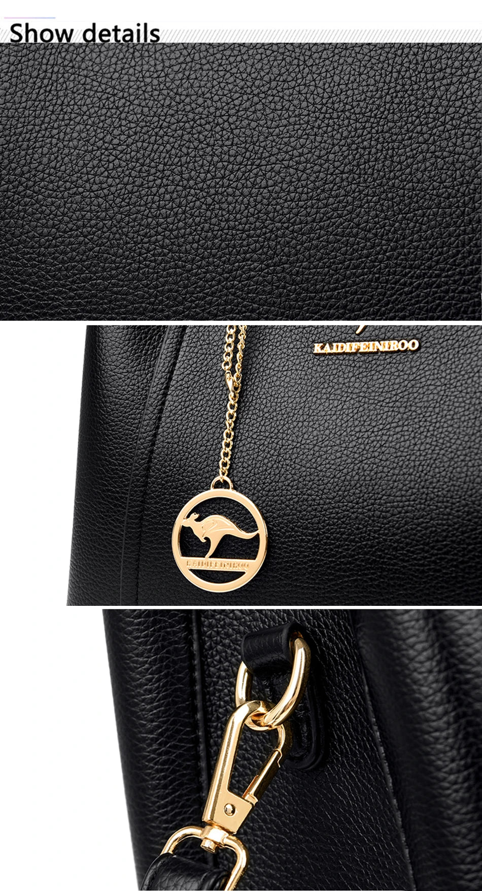 Sacs à Main de Luxe en Cuir Souple à 3 Couches pour Femme, Sacoche de Styliste à Bandoulière de Grande Capacité, Fourre-Tout de Shopping