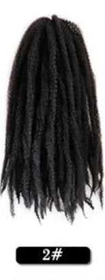 Wholesale 18Inch High Temperature Synthetic Volume Afro Marley Twist Hair Braid Crochet Hair Extensions for Women