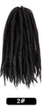 Wholesale 18Inch High Temperature Synthetic Volume Afro Marley Twist Hair Braid Crochet Hair Extensions for Women