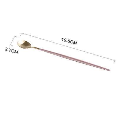 Stainless Steel Cutlery Set Dinner Fork Knife Dessert Spoons Coffee Stirring Spoon Fruit Fork Tableware Home Restaurant Supplier