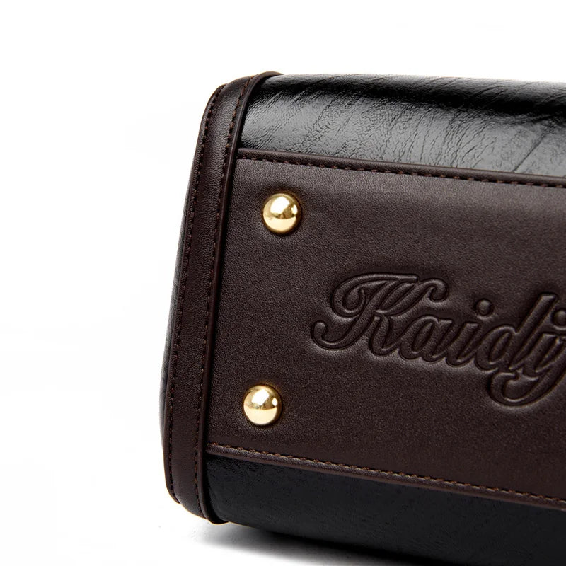 Sac à main à poignée supérieure en cuir pour femmes, sac à bandoulière à coque décontractée, sacs de messager initiés, sac à main à la mode pour dames, super haute qualité