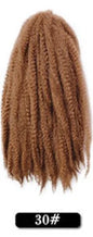 Wholesale 18Inch High Temperature Synthetic Volume Afro Marley Twist Hair Braid Crochet Hair Extensions for Women