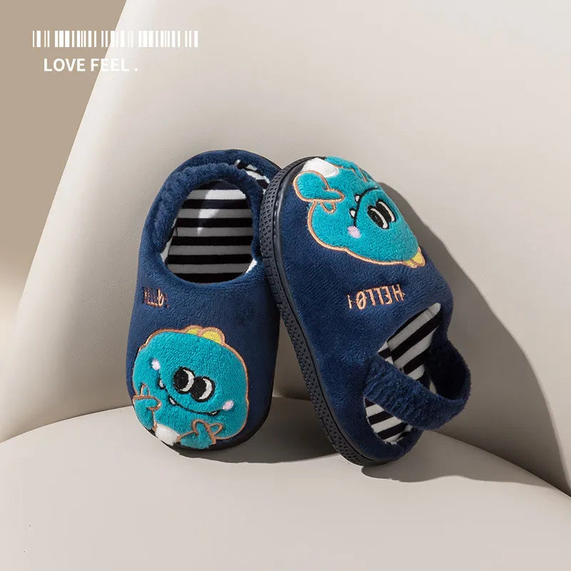Winter Cartoon Children Shoes Warm Comfortable Children's Shoes Cute Soft Bottom Non-slip Kids Shoes Indoor Cheap Fashion