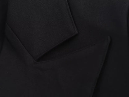 ZADE 2025 Summer New Arrivals Women's ZW Series Double-Breasted Blazer with Padded Shoulders Woven Weaving Method Closure Type