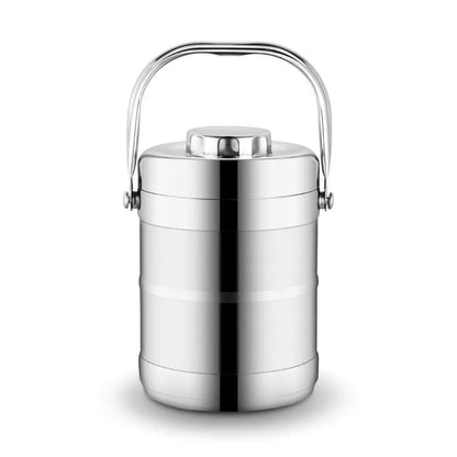 Boîte à lunch portable de grande capacité avec chauffage, récipient alimentaire en acier inoxydable, boîte à lunch thermos pour enfants, boîte à bento