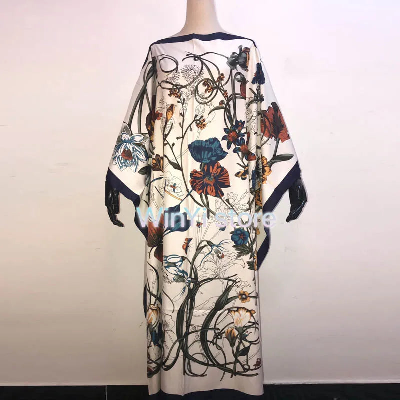 Robe maxi caftan imprimée pour femme, robe longue bohème, blogueur de mode africaine, robe d'été pour femme, robe de plage populaire, badjKaftan, recommandé