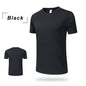 Wholesale Men's Summer Sports Casual T-Shirt 100% Training Clothing with Quick-Drying Round Neck Breathable Loose Top Plus Size