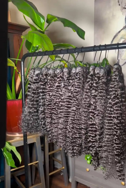 New Arrival Kinky Curly Bundles Human Raw Virgin Human Kinky Burmese Curls Hair Weave Bundles