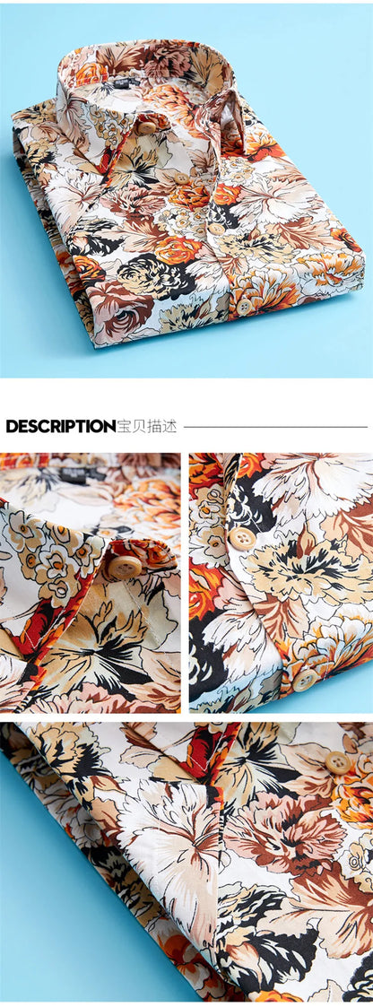 Chemises hawaïennes à manches courtes pour hommes, grande taille 5XL, en coton, décontractées, à fleurs, ondulées, vêtements réguliers, à la mode, nouvelle collection été 2023