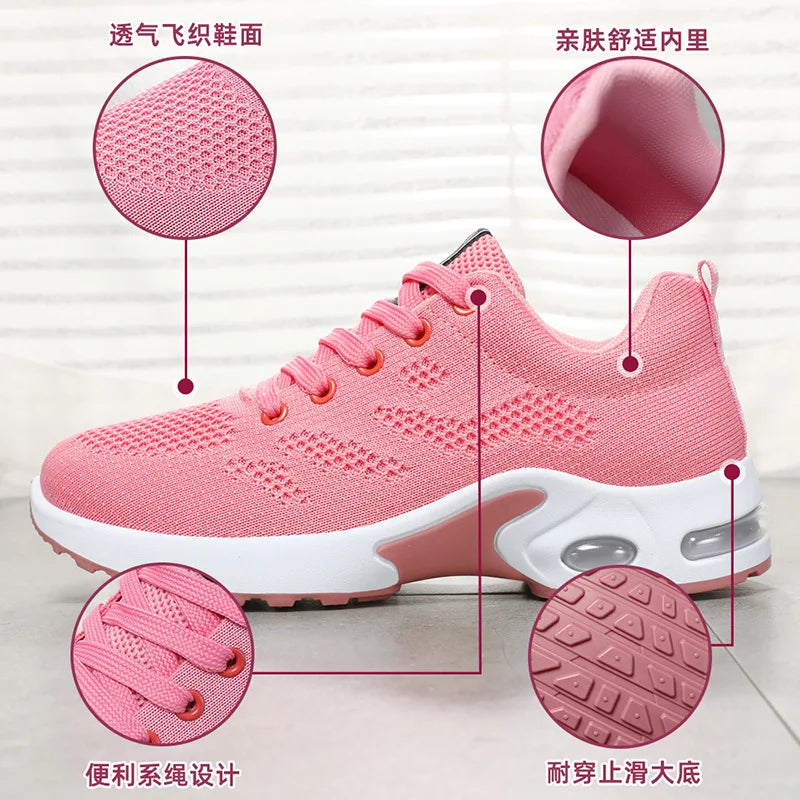 Linoy 2025 new air cushion shoes Korean version fashion trend sports shoes