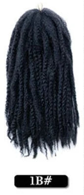 Wholesale 18Inch High Temperature Synthetic Volume Afro Marley Twist Hair Braid Crochet Hair Extensions for Women