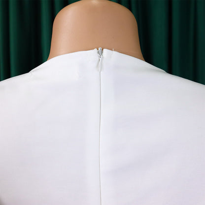 Combinaison élégante en maille patchwork plissée pour femme, jambe large, taille haute, col en V, manches évasées, combishort de fête, été 2022