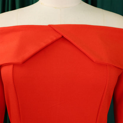 BS - Ensemble à manches longues et col slash pour femme, jupes longues plissées dégradées, ensemble de rue, tenues d'avocat africain, 2 pièces