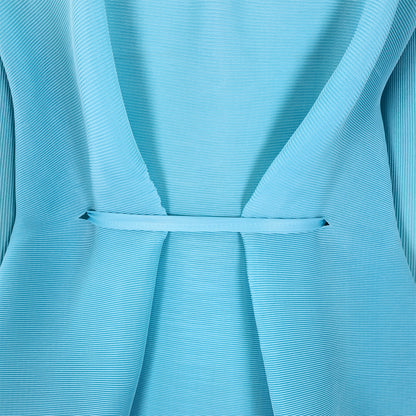 CM.YAYA – ensemble dégradé pour femmes, chemisier à manches longues avec ceinture, chemise et jupes longues plissées, costume de rue, ensemble deux pièces, survêtement