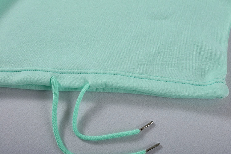 Vêtements tendance pour femmes, ensemble deux pièces décontracté de sport à manches longues et taille trempée