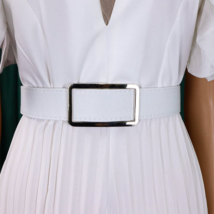 Combinaison élégante en maille patchwork plissée pour femme, jambe large, taille haute, col en V, manches évasées, combishort de fête, été 2022