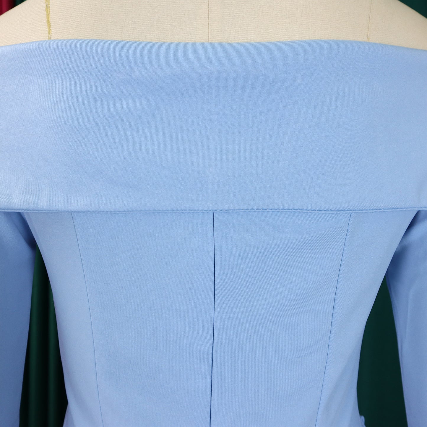 BS - Ensemble à manches longues et col slash pour femme, jupes longues plissées dégradées, ensemble de rue, tenues d'avocat africain, 2 pièces