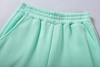 Vêtements tendance pour femmes, ensemble deux pièces décontracté de sport à manches longues et taille trempée