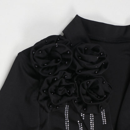 Blazer long à manches longues pour femmes, manteau et robe longue trempée, streetwear de printemps, tenues de travail de l'avocat africain, ensemble de 2 pièces, 2025