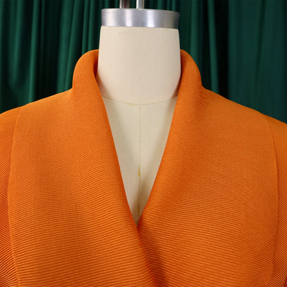 CM.YAYA – ensemble dégradé pour femmes, chemisier à manches longues avec ceinture, chemise et jupes longues plissées, costume de rue, ensemble deux pièces, survêtement