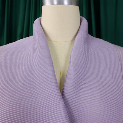 CM.YAYA – ensemble dégradé pour femmes, chemisier à manches longues avec ceinture, chemise et jupes longues plissées, costume de rue, ensemble deux pièces, survêtement