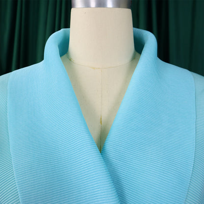 CM.YAYA – ensemble dégradé pour femmes, chemisier à manches longues avec ceinture, chemise et jupes longues plissées, costume de rue, ensemble deux pièces, survêtement