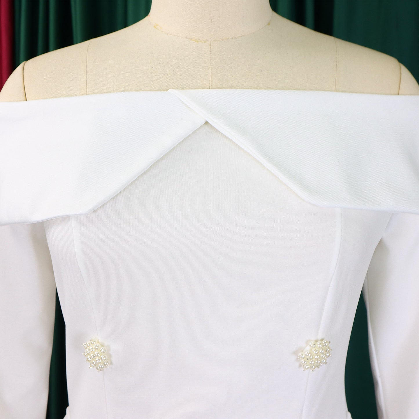 BS - Ensemble à manches longues et col slash pour femme, jupes longues plissées dégradées, ensemble de rue, tenues d'avocat africain, 2 pièces