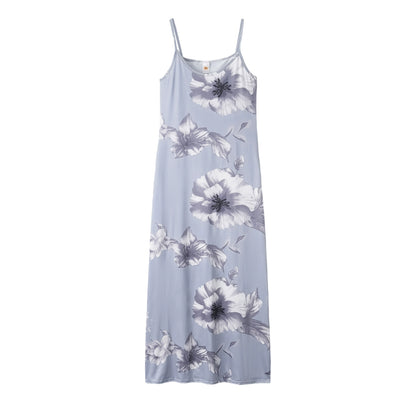 AmazoneBayNew-Robe à bretelles florales imprimées coupe basse pour femmes, vêtements sexy, été chaud