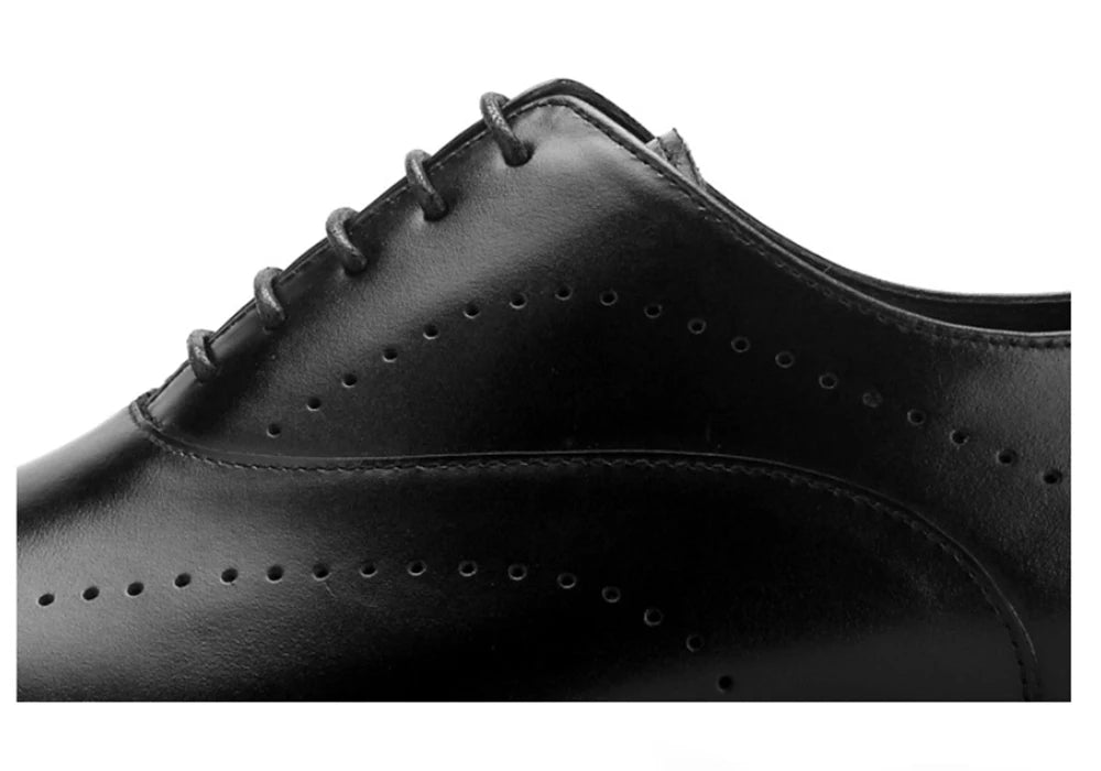 Chaussures Oxford en cuir véritable pour hommes, chaussures de haute qualité, faites à la main, pleine fleur, pour les affaires, décontractées, pour la vie quotidienne, 2024