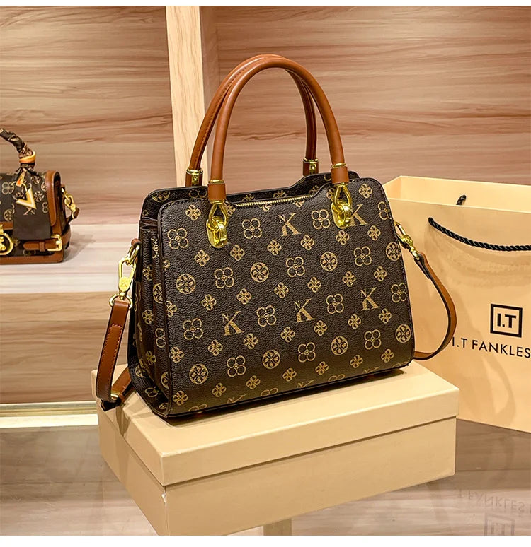 Sac à main de marque de luxe pour femmes, sac à main pour maman, Texture de haute qualité, rétro, épaule simple diagonale, grande capacité, nouvelle collection 2025