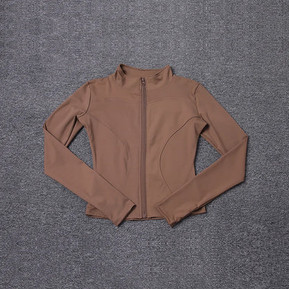 Veste de Sport pour femmes, chemise à manches longues, manteau d'entraînement, vêtements d'entraînement, de Yoga