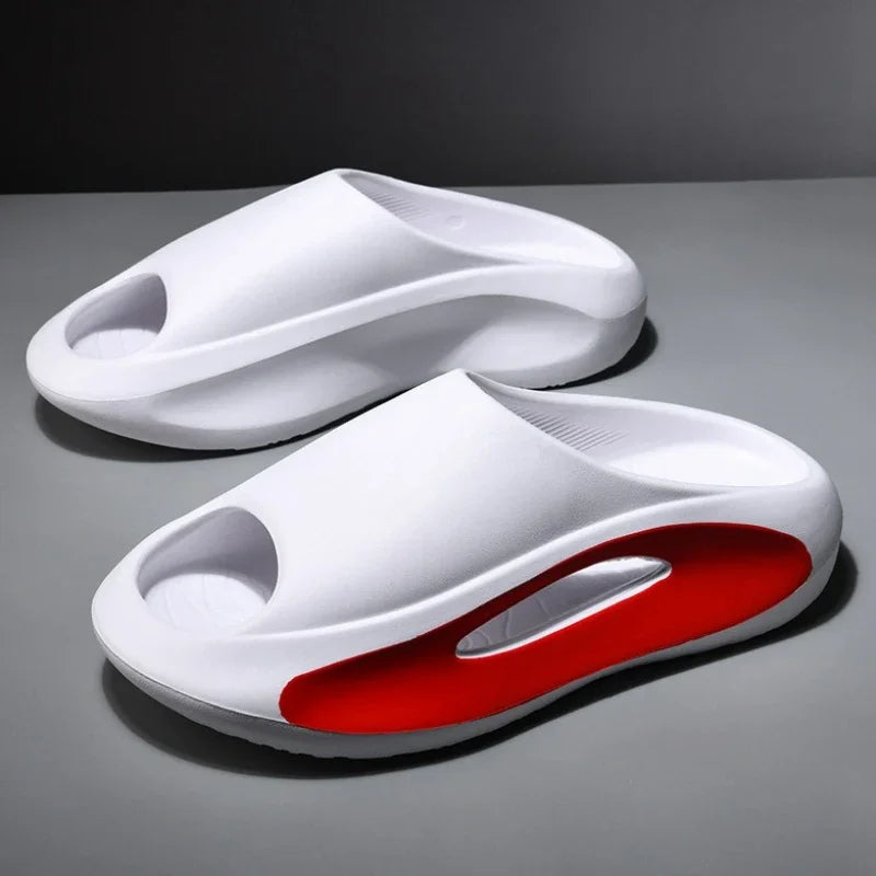 Pantoufles d'été à plateforme pour hommes et femmes, pantoufles d'intérieur à fond souple EVA, chaussures de plage légères, pantoufles d'extérieur antidérapantes pour femmes