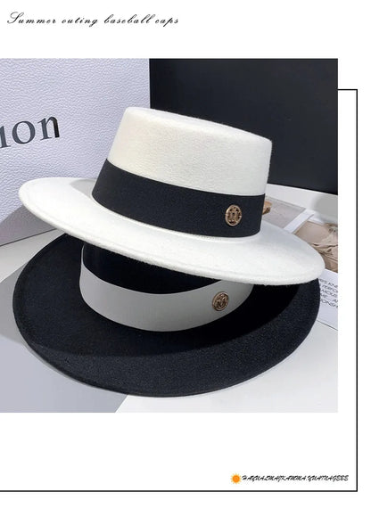 Fedora chapeaux pour femmes mode élégant melon robe casquettes Panama église mariage ruban bande chapeau hommes feutre Jazz chapeau
