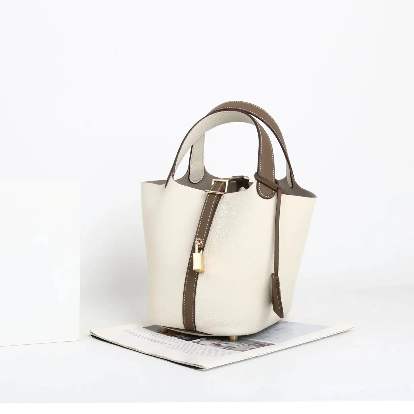 Sac à main en cuir de vache souple, panier de couche de sauna XVI, sac de détermination durable, fabriqué en Chine, nouvelle mode, 2024, E27