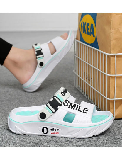 2025 nouveaux pantoufles de Massage pour hommes sandales d'extérieur intérieures plage confortables diapositives souples chaussures décontractées pour hommes femmes pantoufles de maison