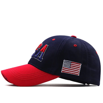 Casquette de Baseball drapeau américain pour hommes et femmes, chapeau à rabat en coton, unisexe, broderie américaine, Hip Hop, Gorras Pet, nouvelle marque