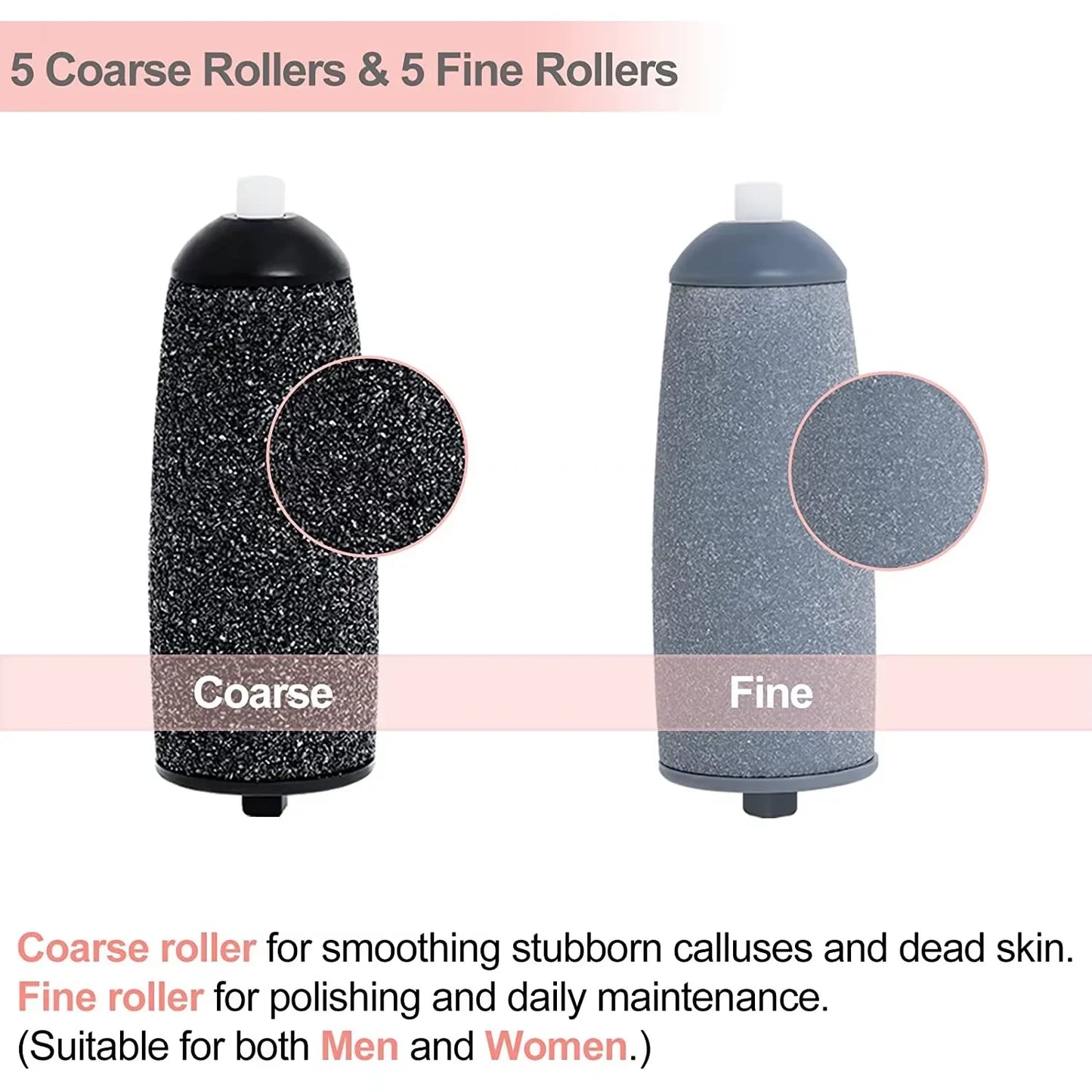 Lime Électrique Rechargeable pour les Pieds, Appareil de Pédicure, Dissolvant de Callosités, Outils de Soins pour les Talons, Élimination de la Fréquence de la Peau, Noir, 1 + 10 Set