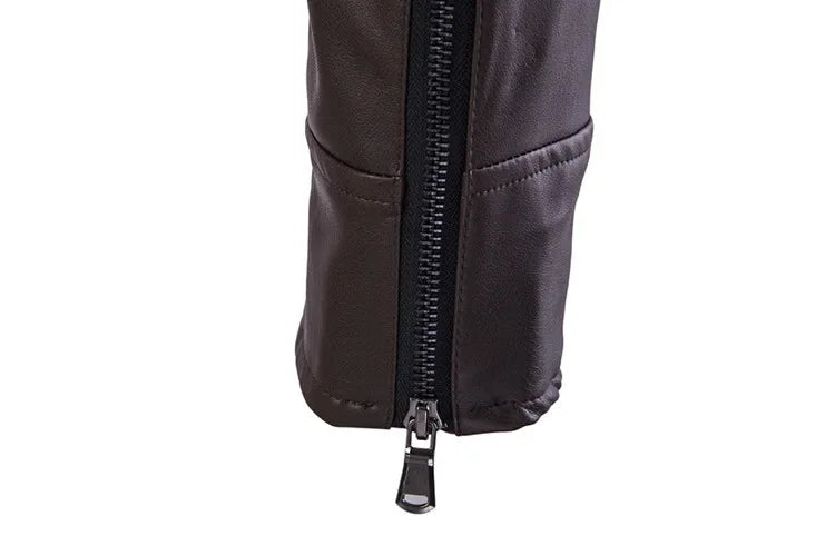 Blouson aviateur en cuir PU décontracté Wolverine pour hommes, manteau Lomatéritive, fermeture éclair, mince, grande taille, 5XL-M, automne, 2024