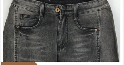 Pantalon en jean Baggy à jambe droite pour hommes |   Jean d'affaires décontracté coupe large et ample pour le style toutes saisons printemps/automne