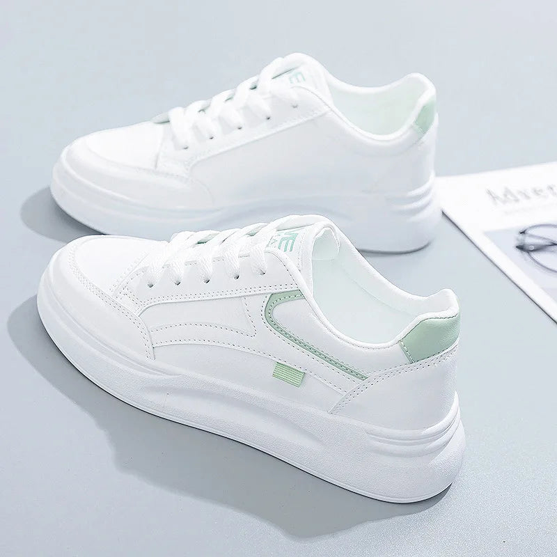 Chaussures de tennis à plateforme respirante pour femmes, chaussures de course blanches, baskets décontractées pour femmes, mode d'hiver, nouveau