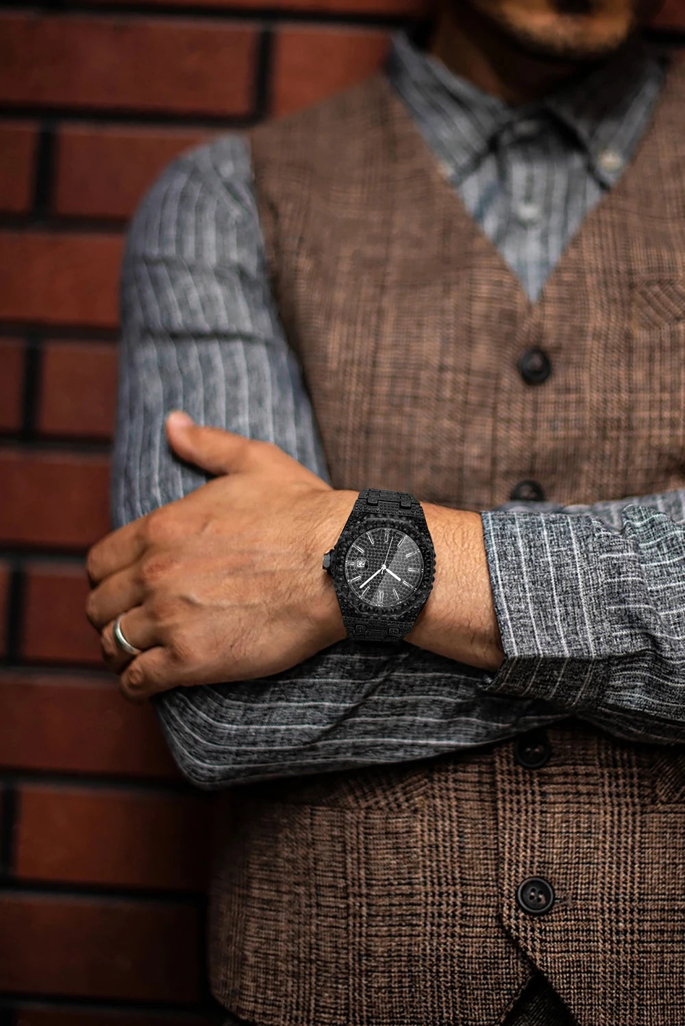 2024 Hip Hop hommes montres à quartz MISSFOX automatique Date glacé montre-bracelet mode bleu diamant bijoux montre pour homme livraison gratuite