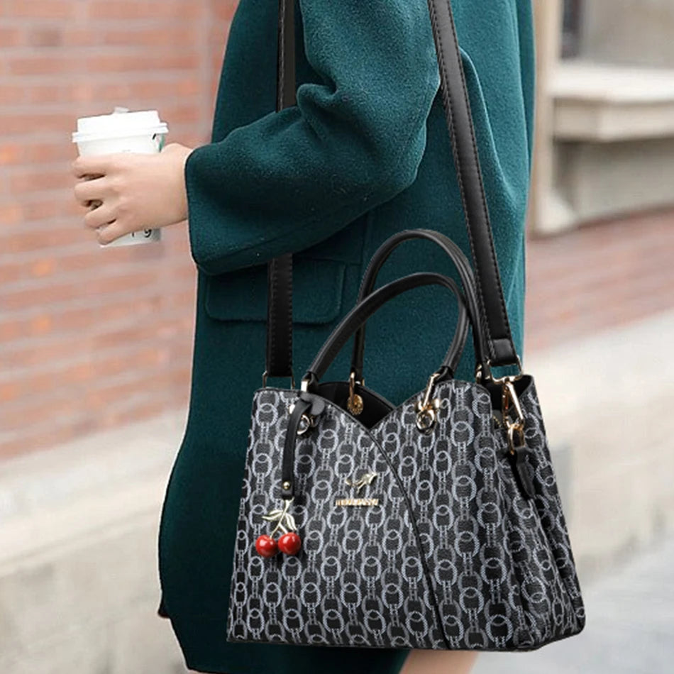 Sacs à main de luxe en cuir pour femmes, sacoches de styliste de grande capacité, à bandoulière, nouvelle collection 2024