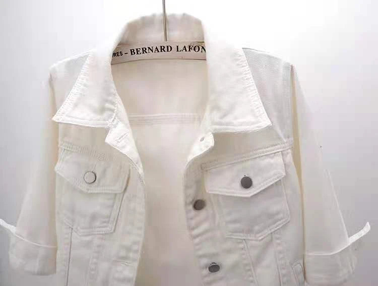 Femmes Denim veste printemps automne manteau court rose Jean vestes décontracté hauts violet jaune violet bleu hauts amples dame vêtements d'extérieur