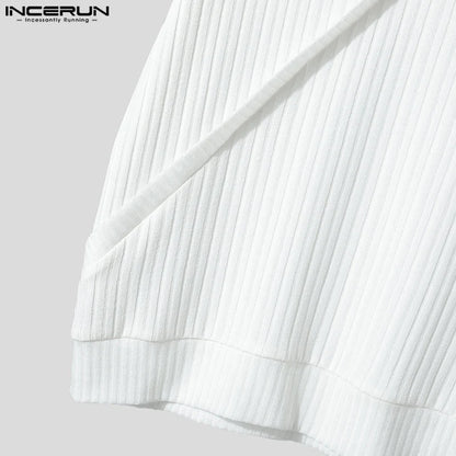 Hauts hommes T-Shirts à manches courtes maille Patchwork hauts t-shirt couleur unie col en V mode vêtements pour hommes Streetwear S-5XL