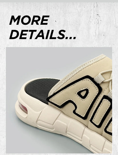 Pantoufles hommes coussin d'air conception glisser homme été nouveau PVC doux antidérapant hommes pantoufles de sport pour hommes tongs Chanclas Hombre