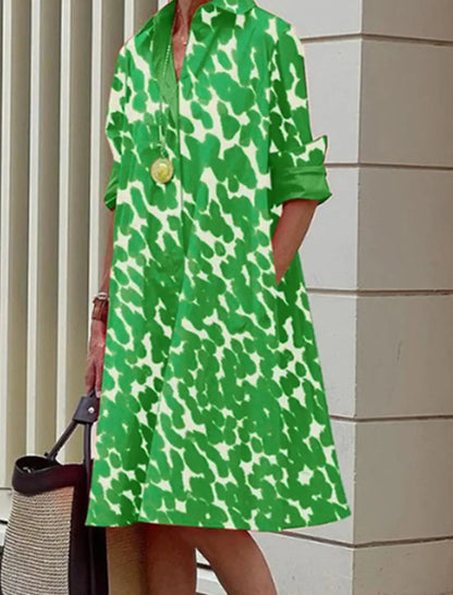 Mcdv-Robe chemise blanche longue pour femme, robe coréenne décontractée, robe rétro, cardigan asymétrique, taille moyenne, printemps et automne