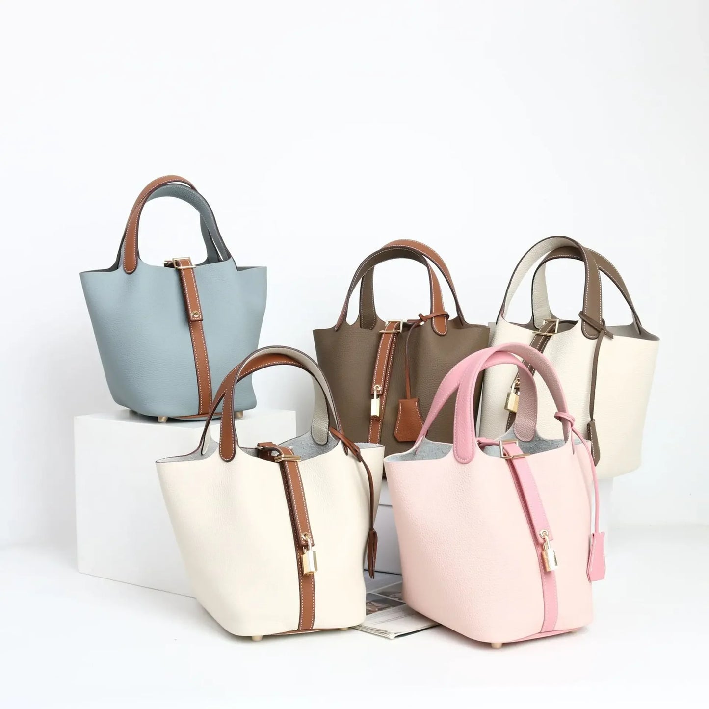 Sac à main en cuir de vache souple, panier de couche de sauna XVI, sac de détermination durable, fabriqué en Chine, nouvelle mode, 2024, E27