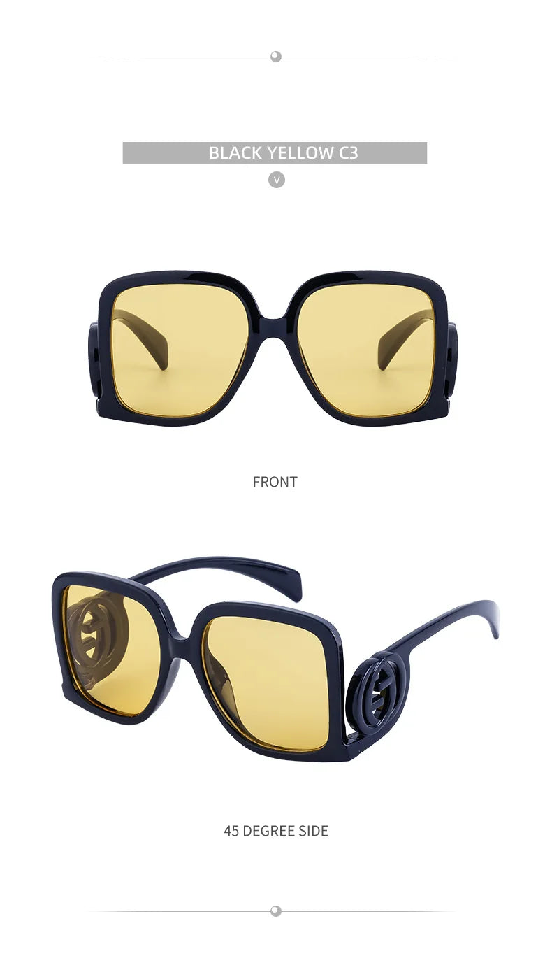 Nouvelles lunettes de soleil pour femmes rétro mode lunettes de soleil polygonales épissage couleur bloquée lunettes Design de luxe Uv400