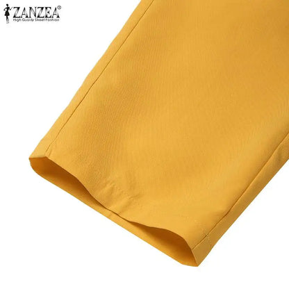 BS- Sublime femmes mode 2 pièces Blazer costumes cranté revers à manches longues Blazer pantalon ensembles élégant bureau dame solide 2 pièces tenues