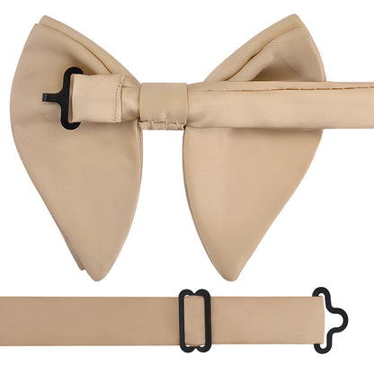 GUSLESON mode rose Champagne bleu solide noeud papillon pour hommes classique grand noeud papillon pour fête de mariage nœud papillon adulte hommes cravate